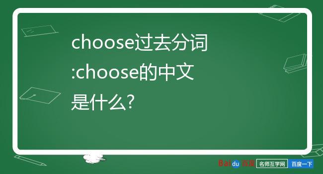 choose的名詞-choice