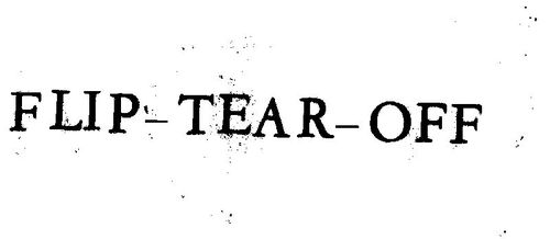 tear-tear off