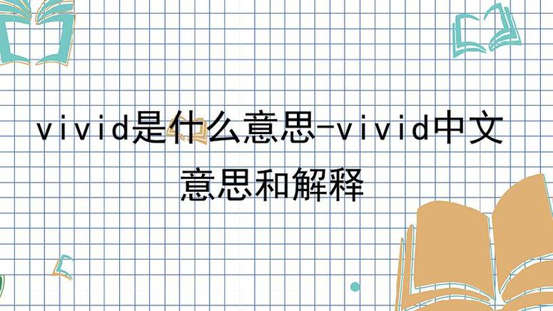 vivid-vivid是什么意思