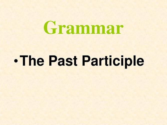 past-past participle翻譯成中文