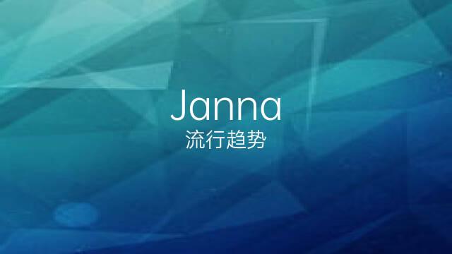 janna-janna英文名怎么讀