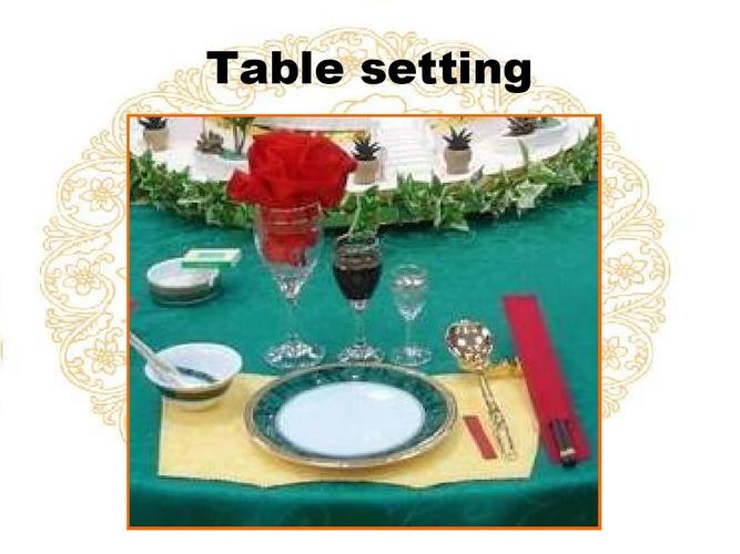 tablesetting-tablesetting中西差異