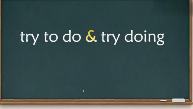 try-try to do