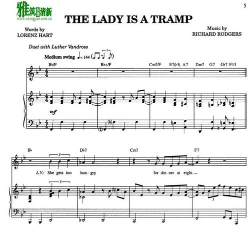 the lady is a tramp-the lady is a tramp鋼琴譜