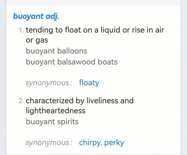 buoyant-buoyant mood