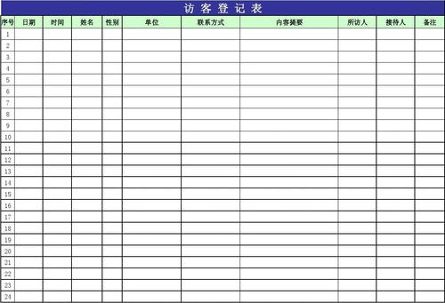 訪客-訪客登記