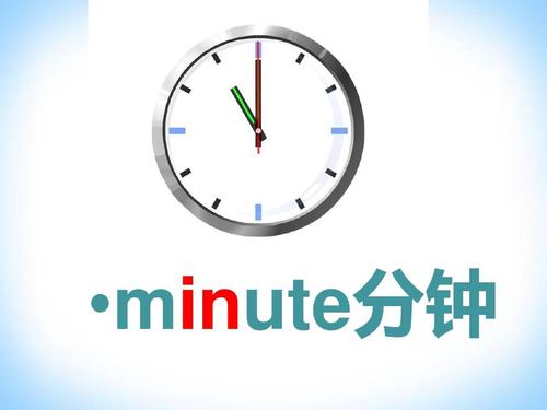 minute-minutes怎么讀