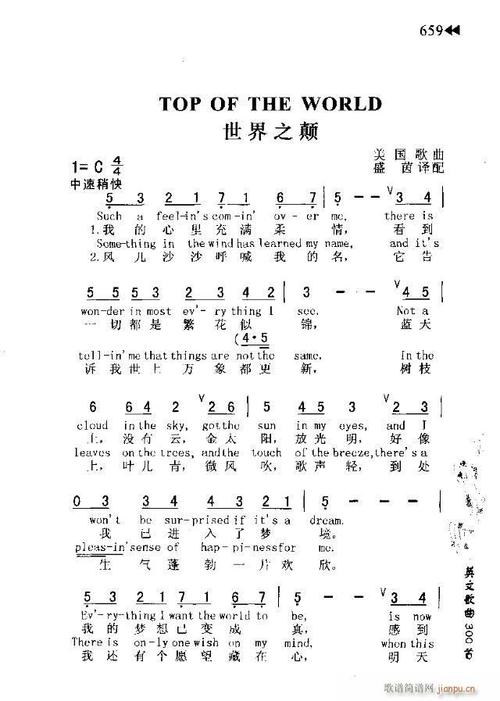 on top of the world-on top of the world翻譯