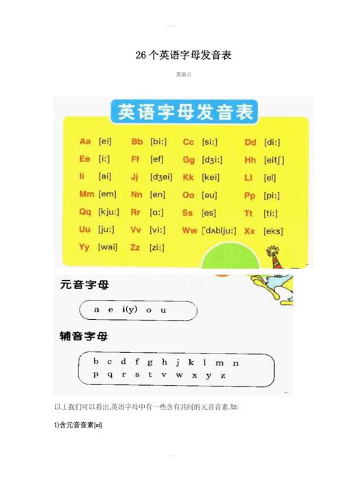 26個(gè)英文字母發(fā)音-26個(gè)英文字母發(fā)音歸類(lèi)表