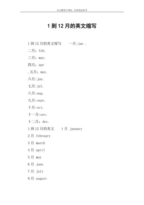 8月英文-8月英文縮寫(xiě)是什么